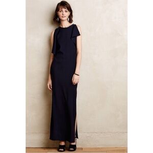 Anthropologie Navy Blue Evening Dress